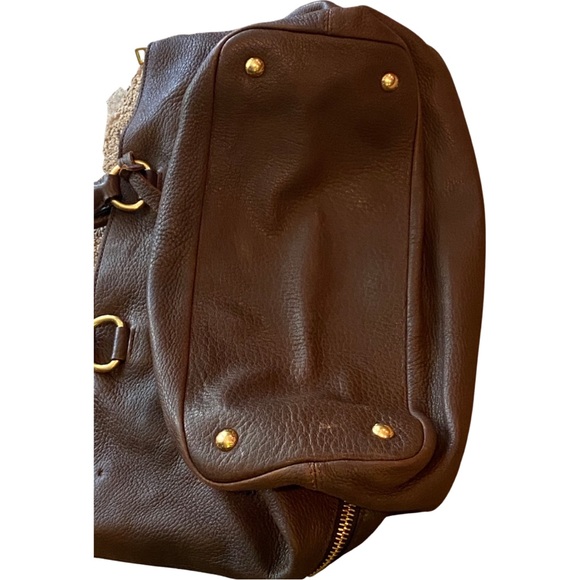 Prada Vitello Cervo side zip tote. EUC - Picture 3 of 14